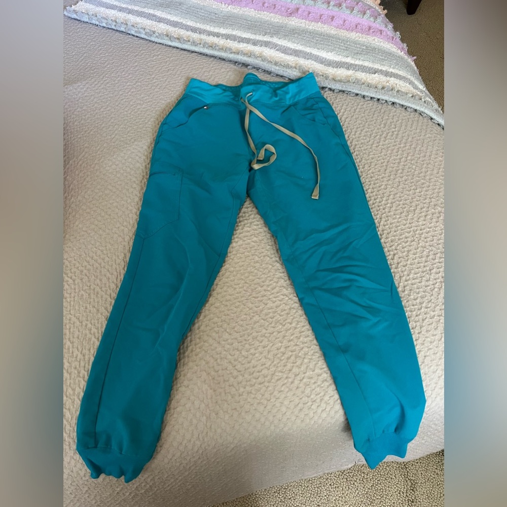 Teal FIGS pants limited edition